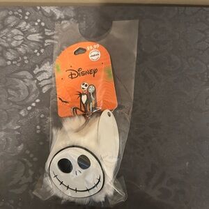 Disney Black and White Jack Skellington Keychain